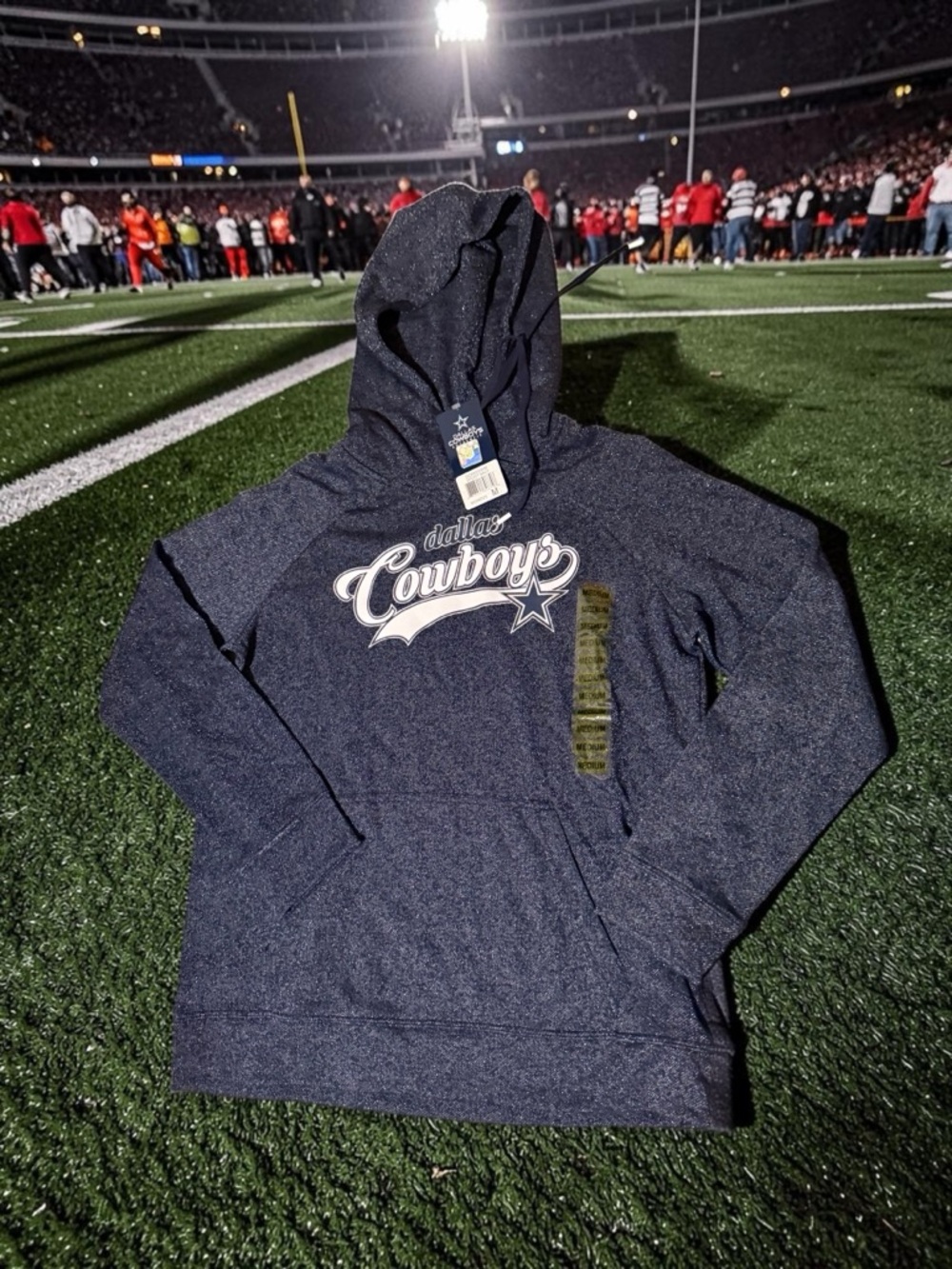 NWT Dallas Women’s Navy Pullover Hoodie Sweatshirt
